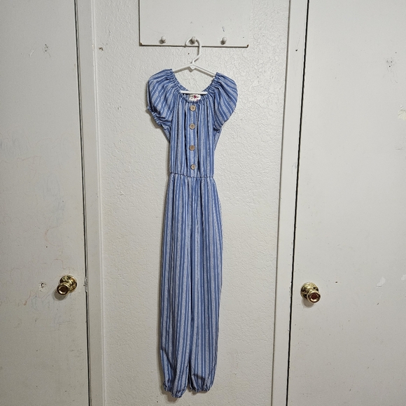 "Jenna & Jessie" Short Sleeves Pants Jumpsuit Romper - Picture 1 of 6